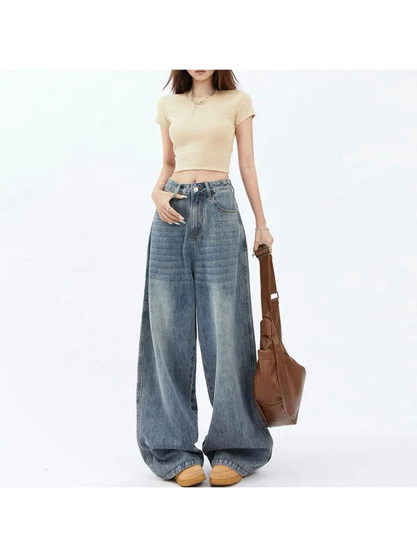 High Waist Wide Leg Jeans Women