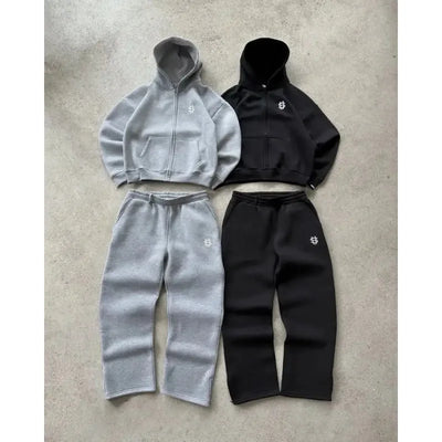 Streetwear Sweatshirt & Pants Set