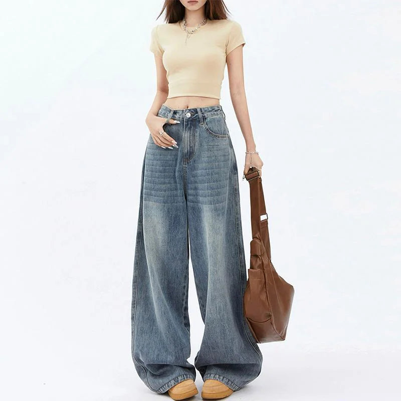 High Waist Wide Leg Jeans Women