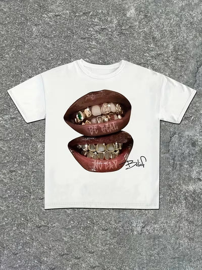 Grillz Lips Hip Hop T-Shirt