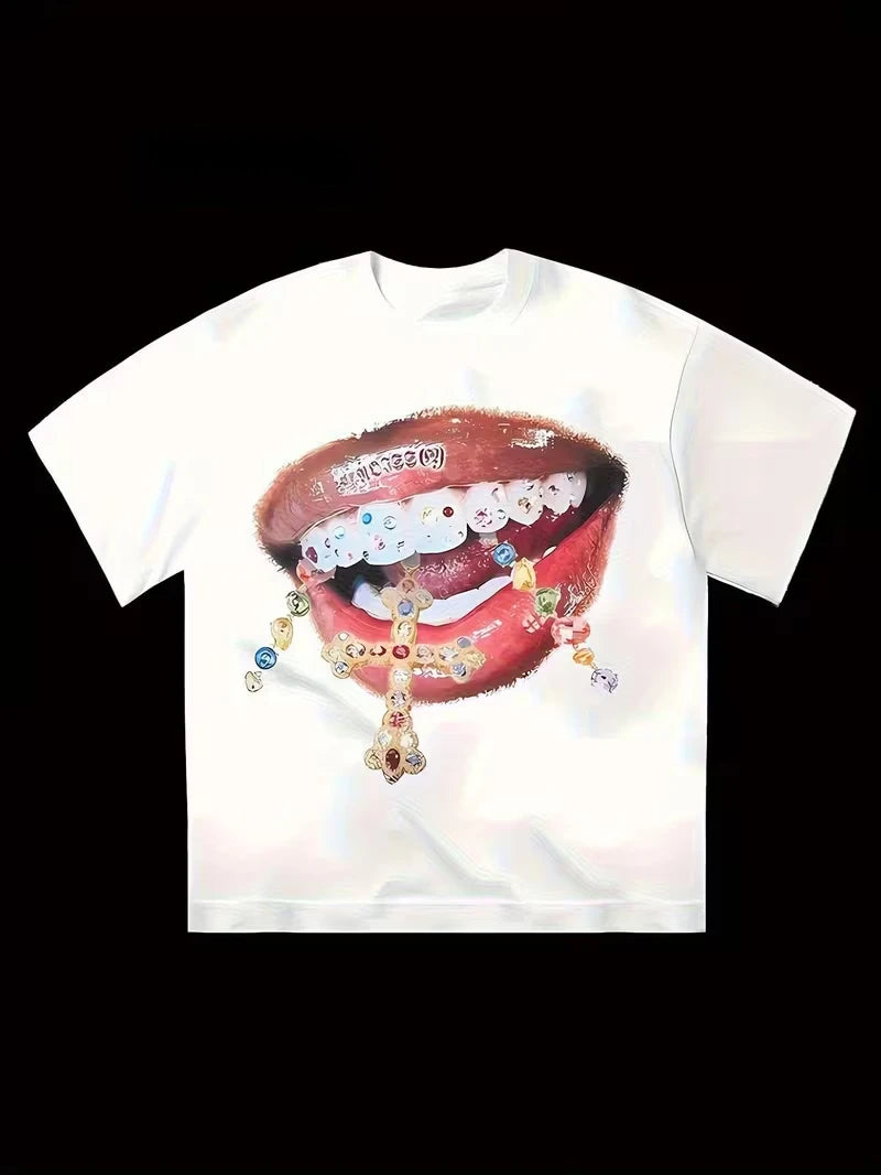 Grillz Lips Hip Hop T-Shirt